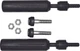 Black Aluminum Delrin Shock Mount Sliders Santoro Fabworx SF50001
