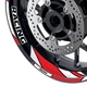 Red 17 inch GP06 Vinyl Wheel Rim Stickers For Honda CBR650R 19 20