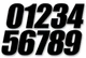 Dcor Individual Numbers 6in. - No.0 - Black Motorcycle ATV/UTV Dirt Bike 45-26-0