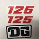 125 Displacement Decal Sticker Set  Radiator Shroud  DG Sticker KTM