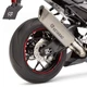 Red S03B Morocycle Tape Wheel Sticker 17" For Suzuki SV 650X 19-20