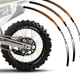 Orange Dirt Bike MX Wheel Rim Sticker R02B For Yamaha TT-R 230 24 23 22 21 20 19