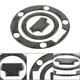 Carbon Fiber for Yamaha YZF1000 YZF-R1 R1M Gas Cap Cover Fuel Tank 3D DecaL Whit