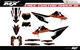Fit KTM XCW XCFW EXC EXCF 2020 to 2023 & 2019 to 2022 SX SXF XC XCF graphic kit