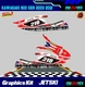 KAWASAKI 800 sxr 2003 2012 Jet Ski  Set Decals stickers Gr&aacute;phics kit