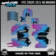Graphics Kit for STACYC 12 EDRIVE and 16 EDRIVE BRUSHED Fracture - Magenta Fade