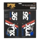 Heritage Decal Kit - FOX Heritage Decal Kit for Forks and Shocks, Red/White/Blue