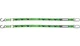 Factory Effex 22-45182 Tie Down - Kawasaki Black/Green