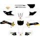 D'COR Rockstar Husqvarna Complete Graphic Kits 20-70-405