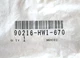 Honda 90216-HW1-670 FLANGE NUT 5mm | Fits ARX1200N3 Aquatrax F-12