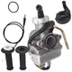 Carburetor  w/ Throttle Grip Cable Fit For Honda XR80R 1985-2004 XR75 1973-1978
