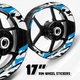 17 inch Rim Decal Wheel Sticker For Kawasaki Z1000 Z400 Z650 Z750 Z800 Z900