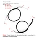 Motorcycle Throttle Cable For Kawasaki ER300 Z300 15-16 EX250 Ninja 250R 13-17#1