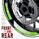 Green GP07 Road Bike Rim Sticker For Kawasaki VULCAN S 650 EN650 Z1000 Z400