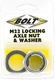 Bolt Locking Axle Nut 22mm Kawasaki KX125/250 CR250R 03-07 AXN22