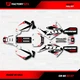 White & Red Shift Racing Graphics Kit fits Honda Cr85 03-07 CR 85 Decal