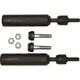 Santoro Fabworx Shock Mount Sliders - Black for Dyna '09-17 SF50001