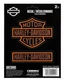 Harley Davidson 2 Piece Bar & Shield Text Logo Vinyl Decal 6 x 8 Inch CG25212
