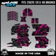 Graphics Kit for STACYC 12 EDRIVE and 16 EDRIVE BRUSHED Twitch-Magenta