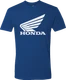 HONDA APPAREL Honda Wing T-Shirt Blue Large NP21S-M3019-L
