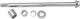 Drag Specialties Chrome Axle Kit - Rear Motorcycle Street Bike 16-0270-BC