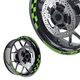 Green AA01 17 inch Wheel Sticker Rim Decals For Yamaha FZ6R 09-17 09 10 11 12