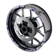 Retroreflective Blue Color Rim Sticker SH20 For Kawasaki Ninja 650R 2006-2021