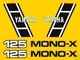 1983 Yamaha YZ125 - complete decal set