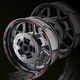 Red 17'' Rim Wheel Sticker Decal Strip Tape D01B For Suzuki SV 650X