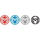 Moose Offroad Decal - Moose Icon - 4 Pack 4320-2532