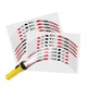 SH20 Yellow Reflective Wheel Sticker Tape For Ducati 1299 Panigale 2015-2019