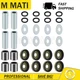 Front Lower A-Arm Bushing & Seal Kit (1 side) for Suzuki LT-Z400 Quadsport Z 400