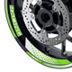 Green GP07 Inner & Edge Wheel Rim Decals For Suzuki GSR 600 06 07 08 09 10