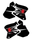 SUZUKI DRZ400 Drz400s Black Shroud Graphics Decals Drz400sm drz400e Thick 21mm