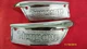 69-78 TRIUMPH T100 T120 T140 T150 TANK BADGE EMBLEM SET 82-9700/9701 UK MADE