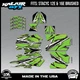 Graphics Kit for STACYC 12 EDRIVE and 16 EDRIVE BRUSHED Shred-green