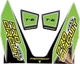 Pro Circuit T-6 Exhaust Decals Green DC22T6-GRN