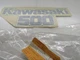 NOS Kawasaki OEM Left Hand Shroud Emblem Kawasaki 500 1987 KX500 56014-1166