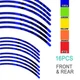 21" 18" A01B Stripe Dirt Bike Wheel Stickers For Suzuki DR-Z 400S 00-23 22 21